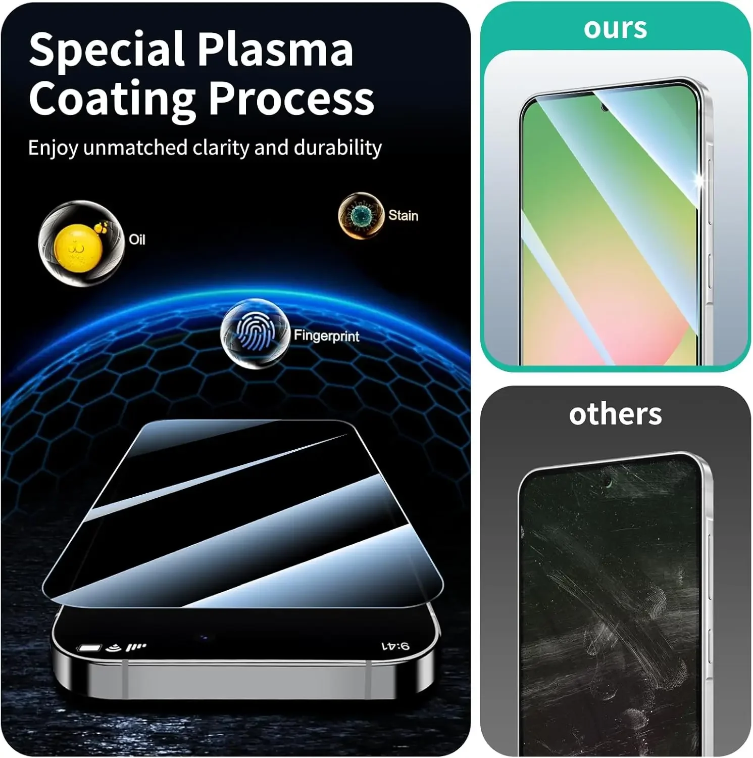 Tempered Glass Screen Protector For Samsung Galaxy S25 S24 S23 Plus Ultra 23FE S25Edge A56 M56 F56 A04S A23 A26 A36 SS10e S20FE