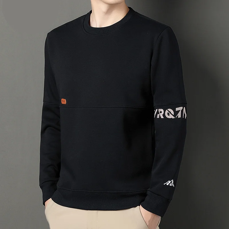 Herren Pullover Langarm Rundhalsausschnitt Lässig Weit Geschnitten_voghion.com