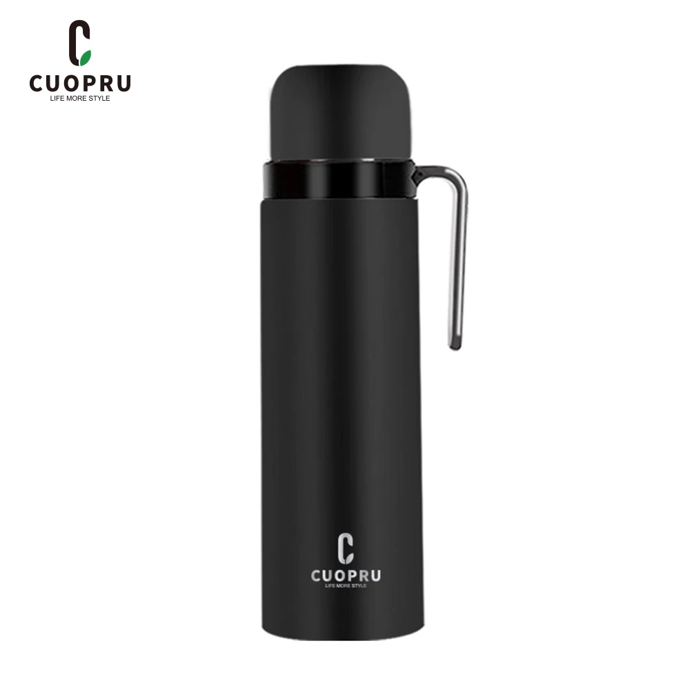 무광 블랙 진공 단열 병, Yerba 메이트, 커피, 차, 물, 33.8 oz 스테인레..