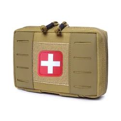 Tactical Utility Waist Bag - Compact Molle First Aid & EDC Pouch (Khaki)