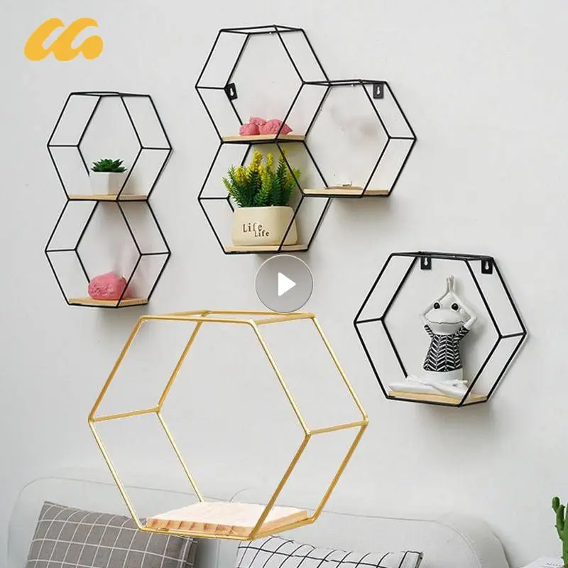 5pcs-Floating-Wall-Shelf-Sundries-Storage-Holder-Living-Room-Home ...