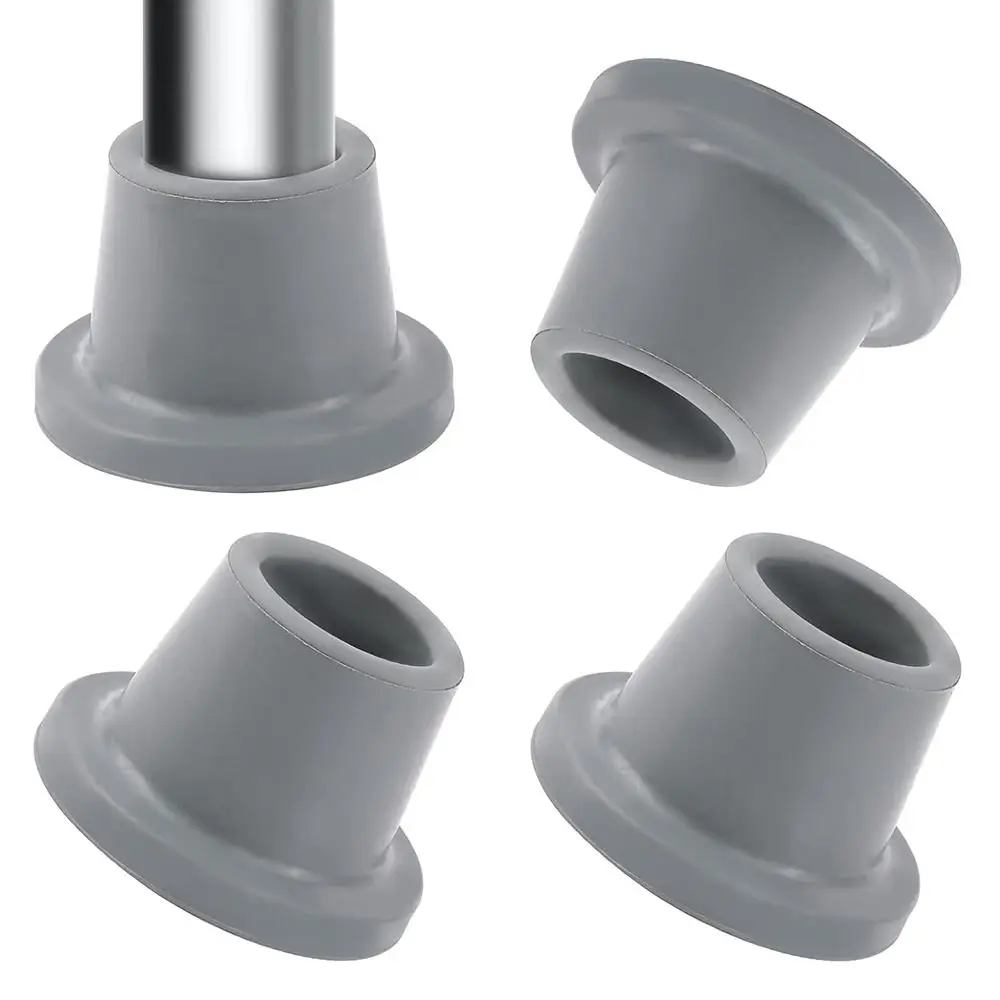 새로운 고무 샤워 의자 다리 캡, 헤비 듀티 28.6MM 교체용 캡, 그레이 미끄럼 방지 팁, 욕실 의자 스툴용