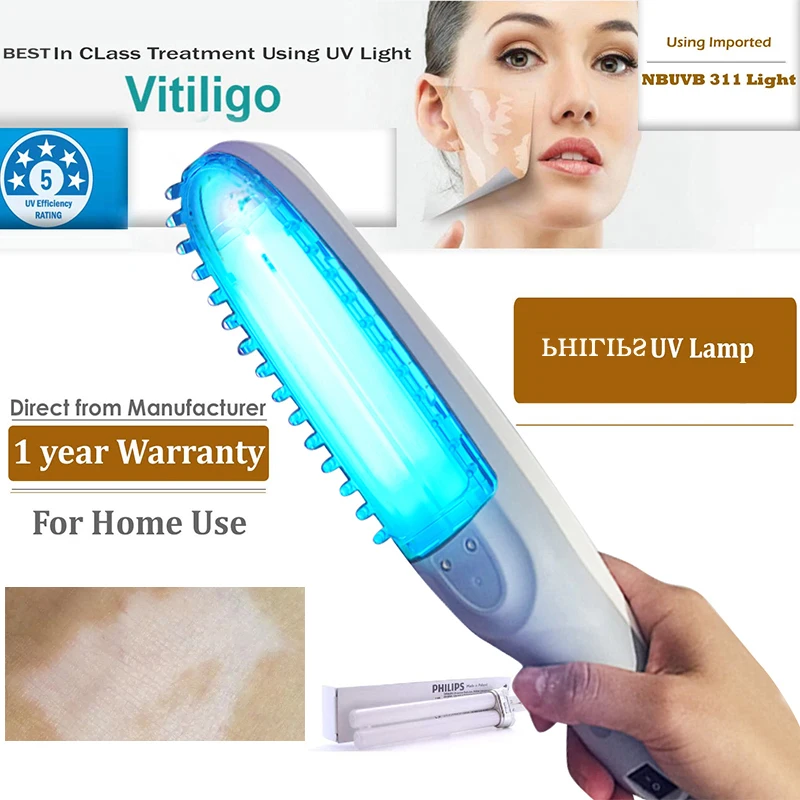 311nm Ultraviolet Phototherapy Instrument Handheld Use UVB Lamp for Vitiligo Treatment Psoriasis Lamp Skin Disease Device - Image 2