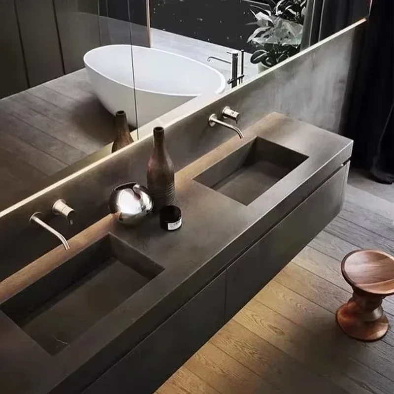Wash Basin Modern Bath Set Organizer Floating Vanity Cabinet With Sink Countertops Makeup Bathroom Vanities
