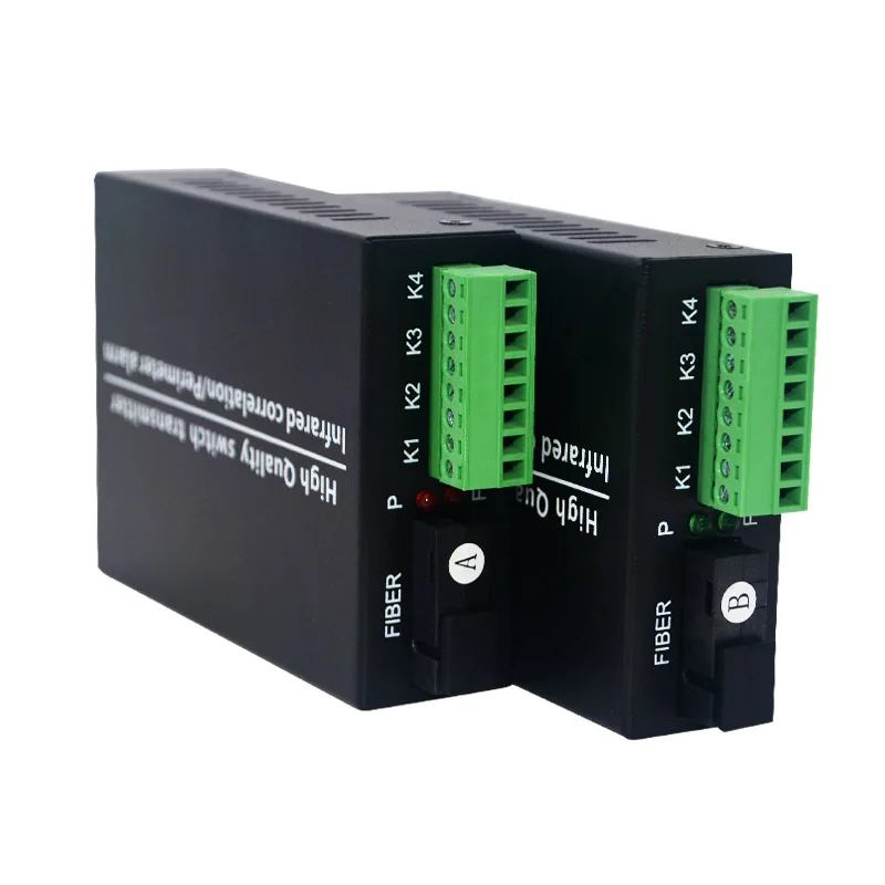 2 4 8 16 Channel Dry Contact Closure over Fiber Converter Dry contact signals to Fiber Optical Transceiver