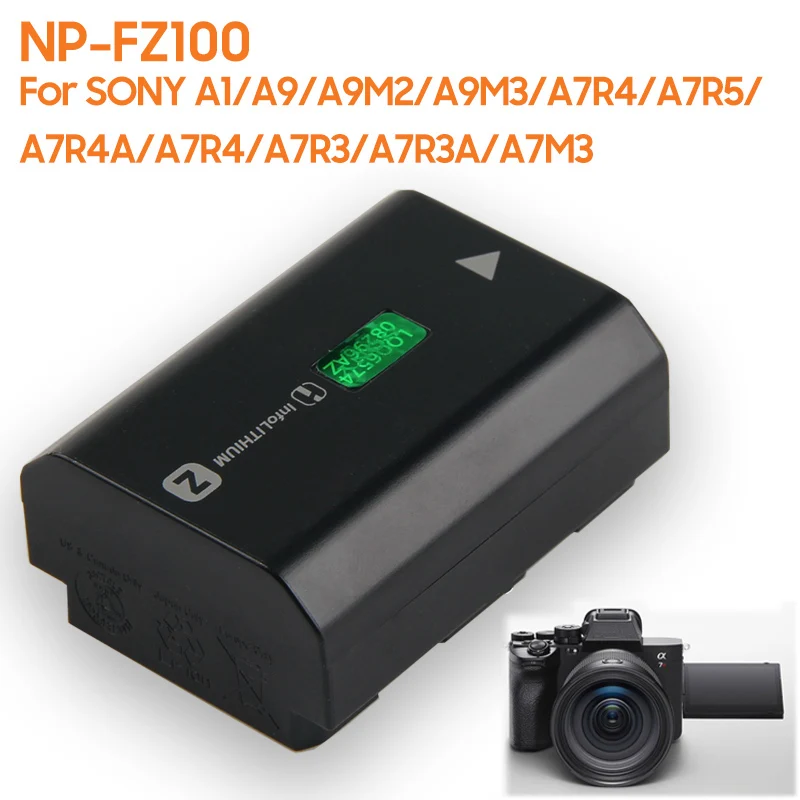 Replacement Battery NP-FZ100 For Sony A1 A9 A9M2 A9M3 A7R4 A7R5