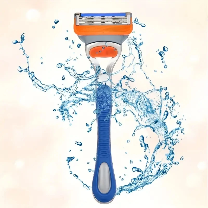수동 안전 면도기, 부드럽고 닫힘 면도 세트, 스테인레스 스틸 블레이드, 재사용 가능한 블레이드, 남녀공용 안전 면도기, 5 층