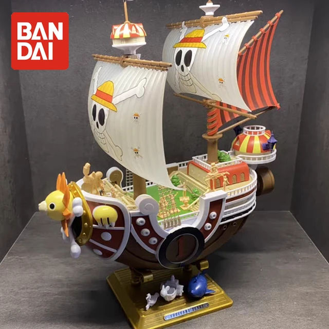 Bandai Original One Piece Assemble Model Thousand Sunny Going Merry Boat  Ship Figure Collection Pirate Model