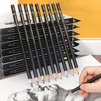 12 pcs/set Professional Sketch Drawing Pencil Set 4H 2H H HB 2B 4B 6B 8B 10B 12B 14B Painting Pencils Stationery Art Supplies 5