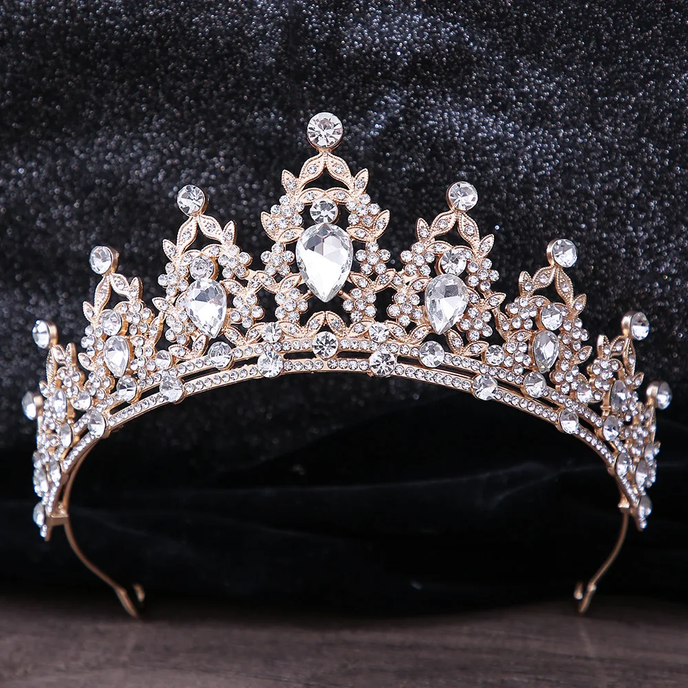 Hair accessory crystal crown tiara for women party bridal