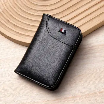 Portafoglio portatile super sottile morbido Portafoglio in pelle PU Mini porta carte di credito Porta carte Porta carte Portafoglio da uomo Portafogli corti piccoli e sottili
