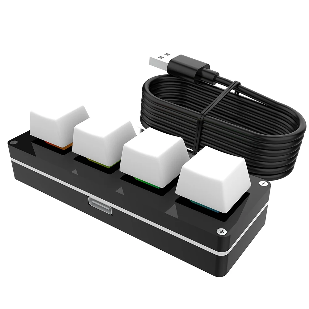 Enhanced Customizable Gaming Keyboard Keypad with Programmable Macro Keys and Hotswap Functionality
