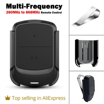 MultiFrequency Garage Door Remote Control Duplicator 280MHz to 868MHz Gate Opener Command Transmitter Clone 433MHz Gate Keychain 1