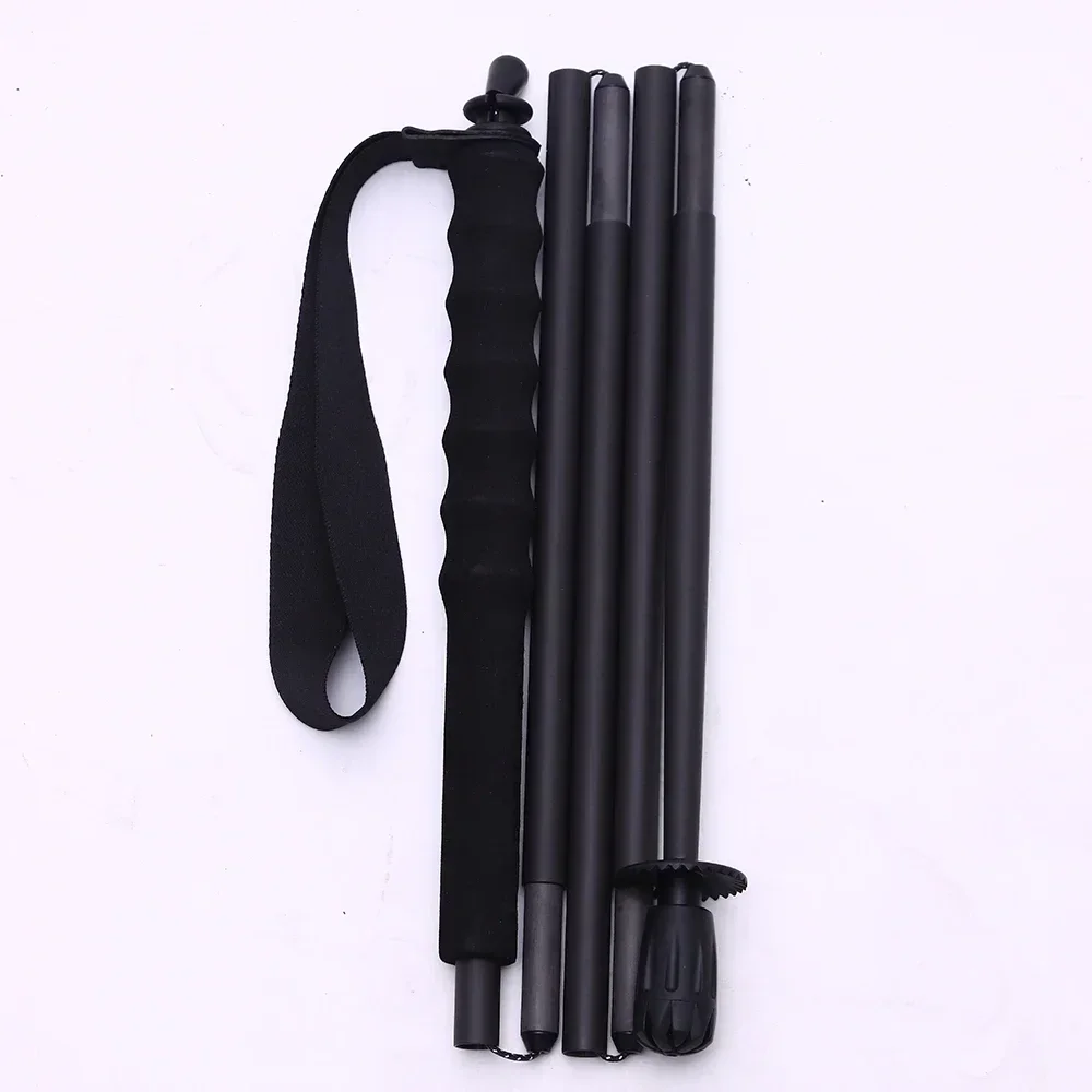 100% Full Carbon Hiking Poles Folding Ultra-light 5-Section Hiking Trekking Portable Travel Walking Sticks Climbing Hiking Acces
