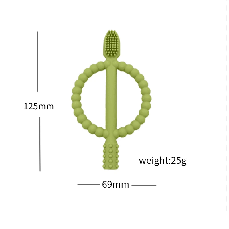 1pcs Baby Silicone Teether BPA Free Food Grade Baby Teething Silicone Molar Stick For DIY Pacifier Chain Babies Toys Accessorie 6