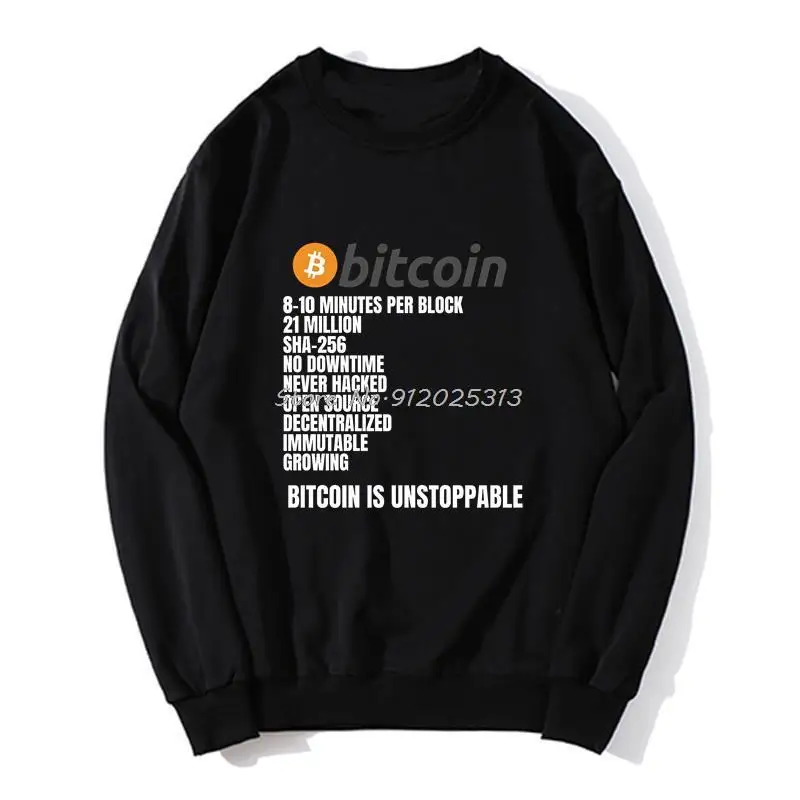 Bitcoin New Arrival Hoodie 12 Years Later Facts Men Pullover