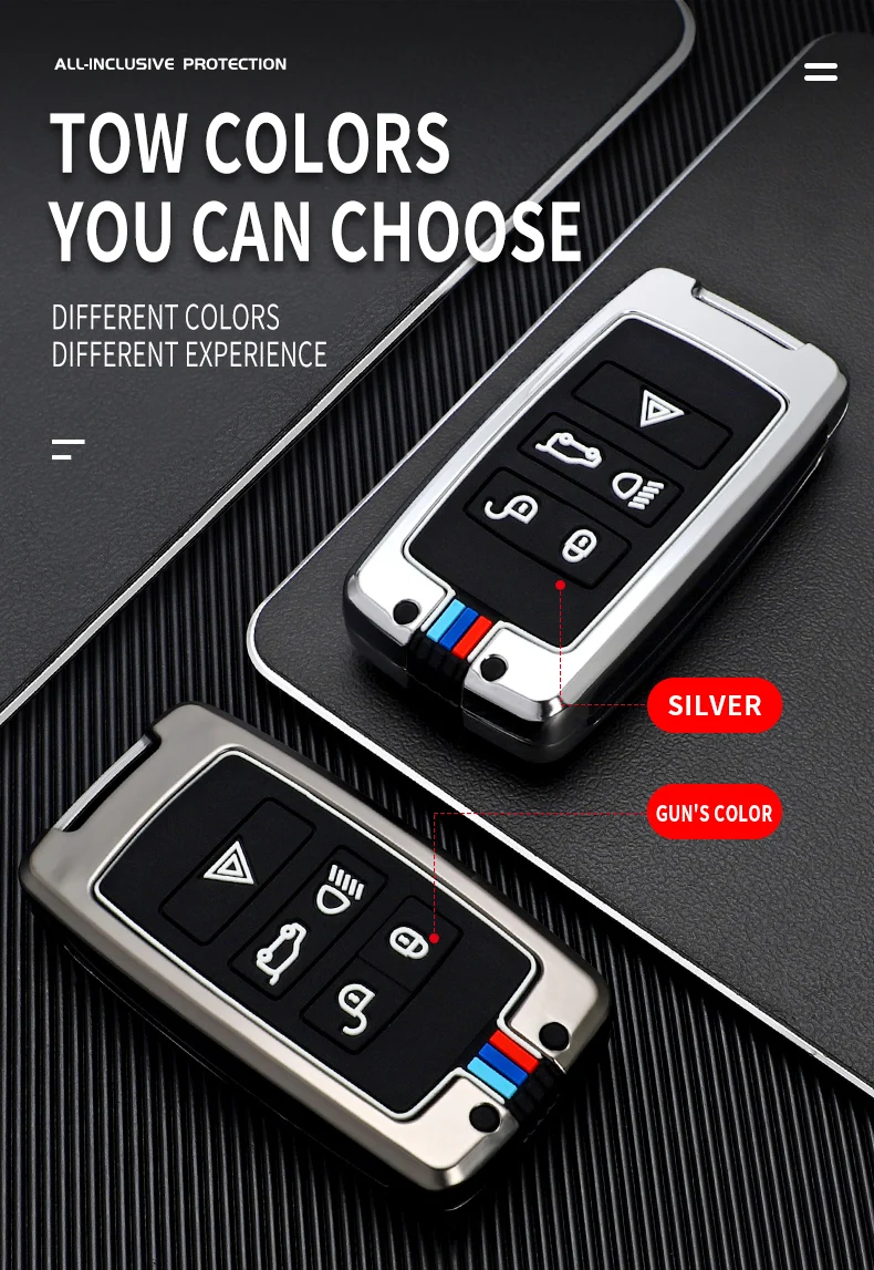 Nuova auto Remote Key Case Cover Shell portachiavi per Land Rover Range Rover Sport Evoque Velar Discovery 5 per Jaguar XE E-PACE XF 9 Nuova auto Remote Key Case Cover Shell portachiavi per Land Rover Range Rover Sport Evoque Velar Discovery 5 per Jaguar XE E-PACE XF - Sc624d35017494c8fb34a83b61c84ad04W