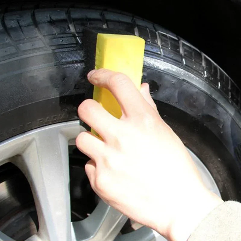 10Pcs Car Wheel Tire Cleaning Sponge Water Suction U-Shaped Sponge Pad Waxing Polishing Tyre Wash Brush Tool Car Cleaning Tools