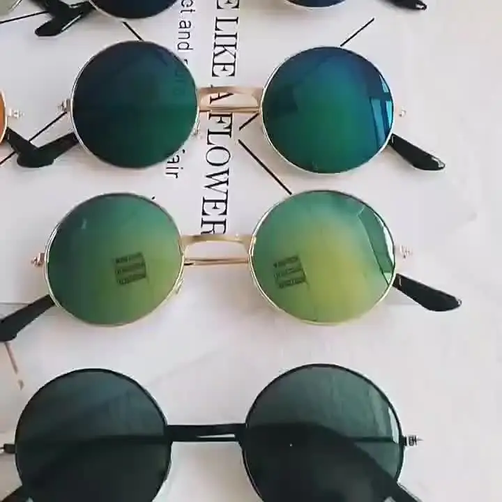 2 Pairs Hippy Specs Sunglasses Retro Hippy Style Sunglasses Hippy Fancy Dress Costue Sunglasses