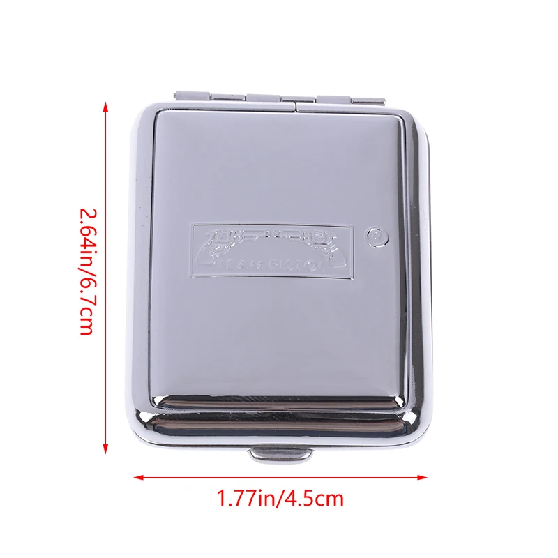 Metal Matchbox Portable Anti-Pressure Sealed Match Storage Box Waterproof Withstand Voltage Match Box Included Wiping Paper 1Pc