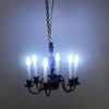 LED Ceiling Lamp Dollhouse Furniture Chandelier Light Sand Table DIY Material Miniature Accessories Kid Toy 4