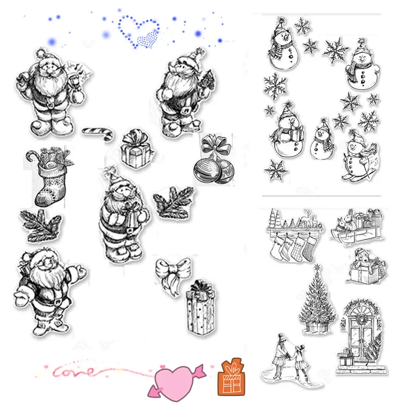 Christmas Metal Cutting Dies Stamp Scrapbook Diary Decoration Stencil Embossing Template DIY Greeting Card