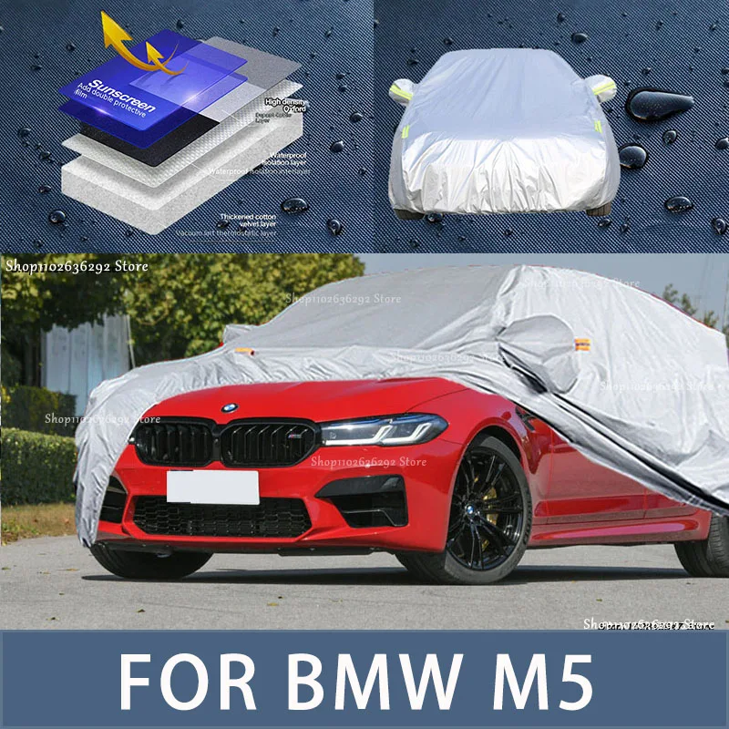 

For BMW M5 Outdoor Protection Full Car Covers Snow Cover Sunshade Waterproof Dustproof Exterior Car accessories