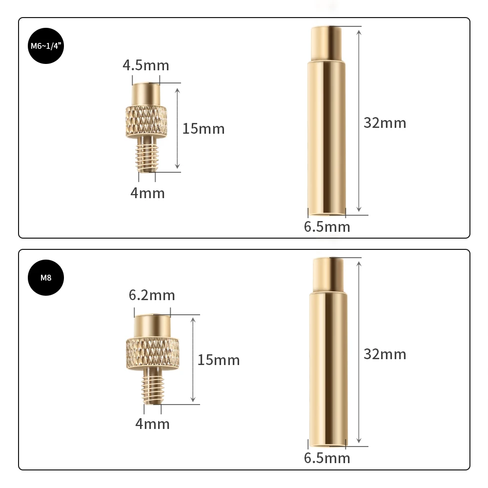 Inserção de calor Porca Ponta de ferro Kit incorporado Ferramenta de inserção Porcas Ferro de solda para peças plásticas de impressora 3D M2, M3, M4, M5, M6