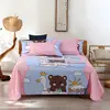 1Pcs Bed Sheet Home Textile Modern Polyester Cotton Flat Sheets Bed Linens Single Queen King Size Bedspread(No Pillow Covers) 5