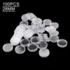 100Pcs 28mm Transparent Plastic Coin Holder Coin Collecting Box Case For Coins Storage Capsules Protection Boxes Container 1
