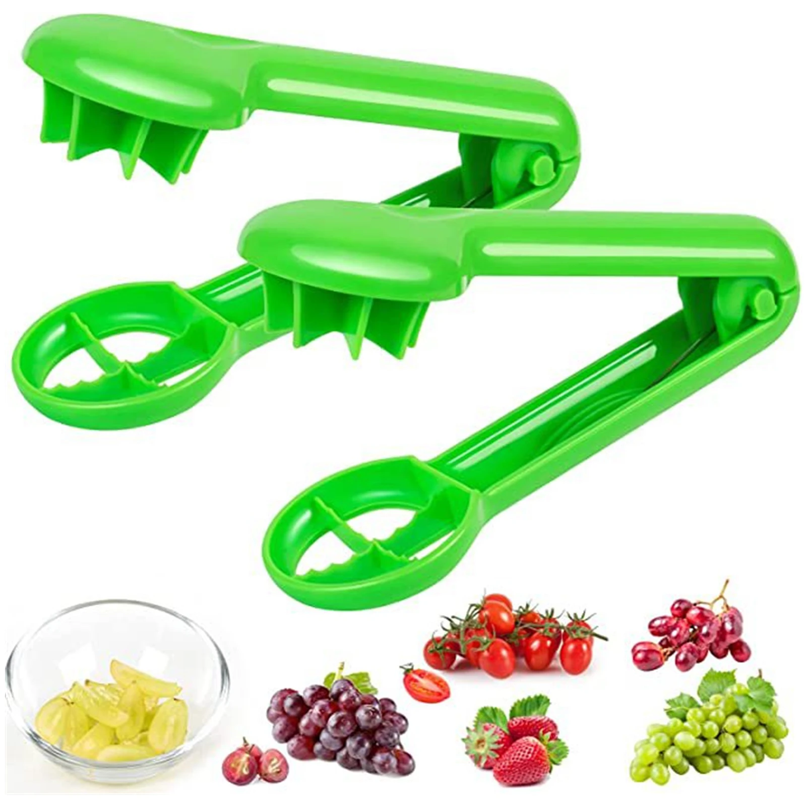 

Grape Slicer Strawberry Cutter For Kids Grape Cutters 2pcs Grape Cherry Seedless Tomatoes Strawberry Slicer For Fruits And