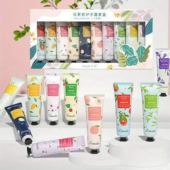 10pcs hand cream box, scented hand cream, suitable for chapped, travel hand cream mini moisturizing lotion with shea 1