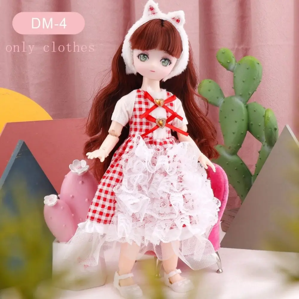 Skirt 30cm BJD Doll Clothes DIY Toys Kawaii 1/6 Bjd Doll Clothes Movable Body Cute 11 Inch BJD Dolls Dress Cotton Doll