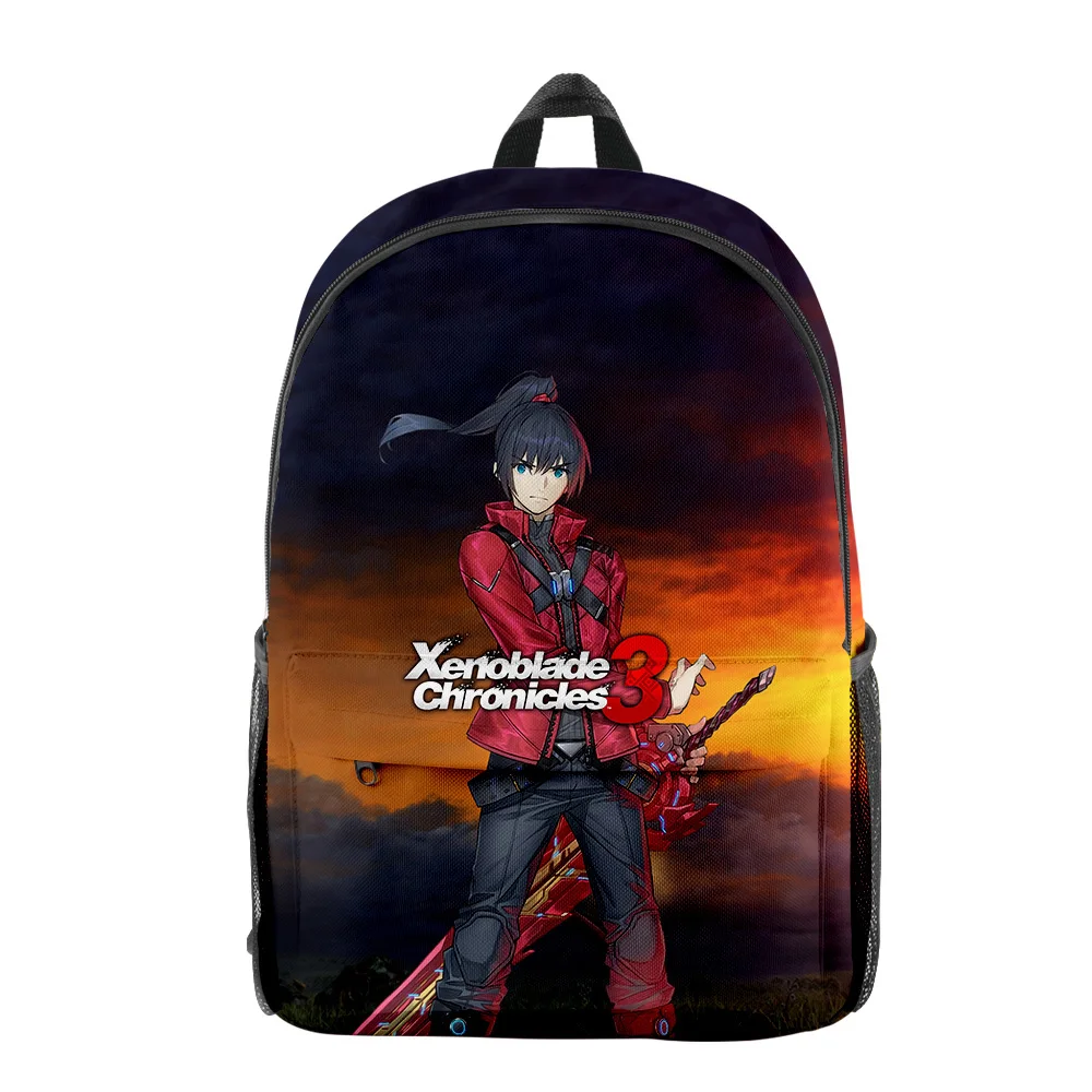 Popular Xenoblade Chronicles 3 Game pupil Bookbag Notebook Backpacks 3D Print Oxford Waterproof Boys/Girls Travel Backpacks