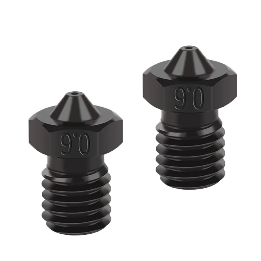 3D Printer Parts E3D Nozzle 0.2/0.4/0.6/0.8mm Hardened Steel Nozzles for Titan Extruder Prusa I3 MK3S+ MK4 E3D V6 Copper Nozzle - 5