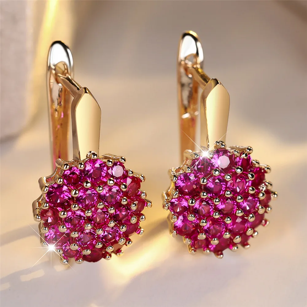 Orecchini Donna Argento 925 Con Girasole E Zirconi Bianchi – JOIELAVIE, 18x11 Mm