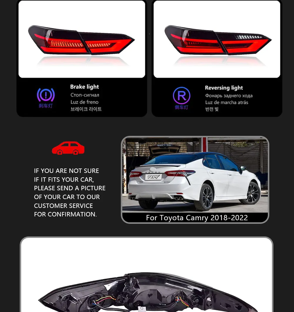 Gros plan sur le design du feu arrière à projecteur LED