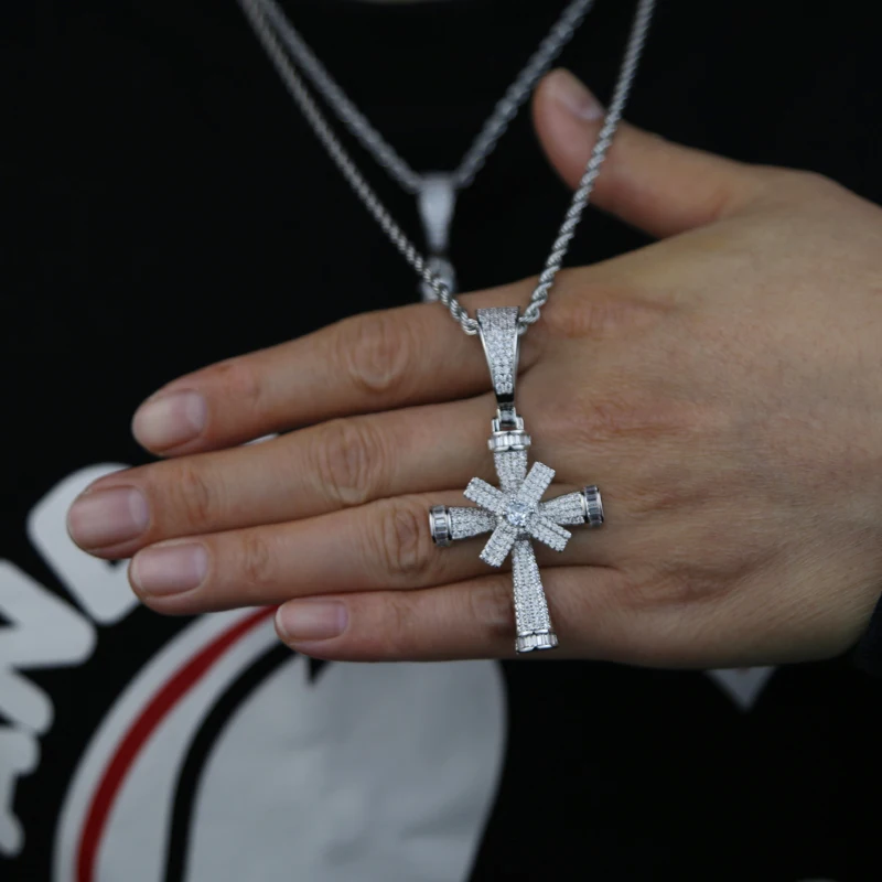 冷え冷え！ アイス ICE 氷 ジルコニア シルバー ブリンブリン ネックレス Amazon | ICE JEWELRY ヒップホップ アイスアウト キュービック