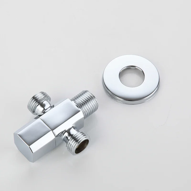 Brushed Gold Solid Brass G1/2 Angle Valve Switch For Bathroom Accessories