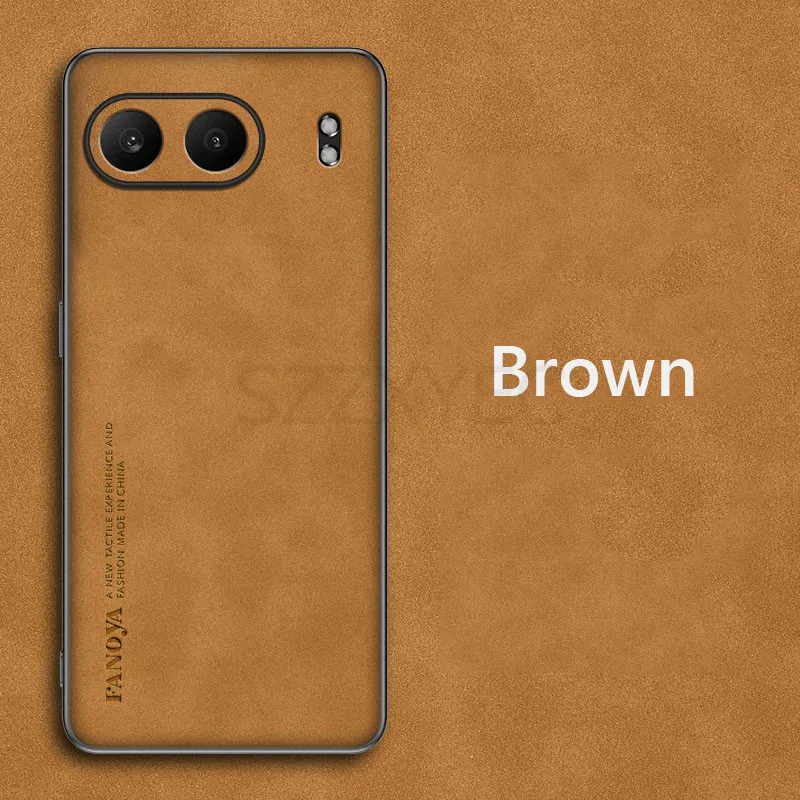 Luxurious Retro Leather Skin Feel Shockproof Matte Silicone Soft Case Cover