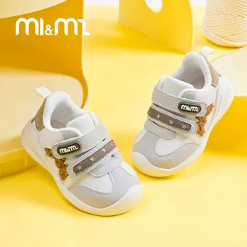 M1&M2 Anti-Slip Rubber Soft Sole Baby Walking Shoes 0-3 Y Infant Newborn Toddler Double Layer Mesh Breathable Unisex Sneakers