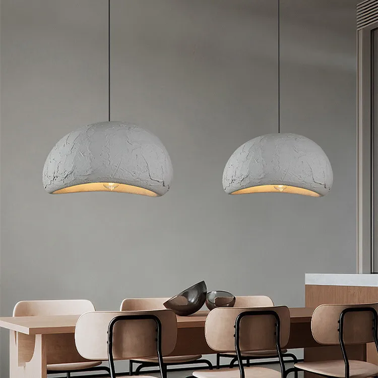 

2023 New Design Nordic Wabi Sabi E27 Led Pendant Lights Lustre Suspend Lamp For Bar Dining Room Droplight Hanging Lamp Fixtures