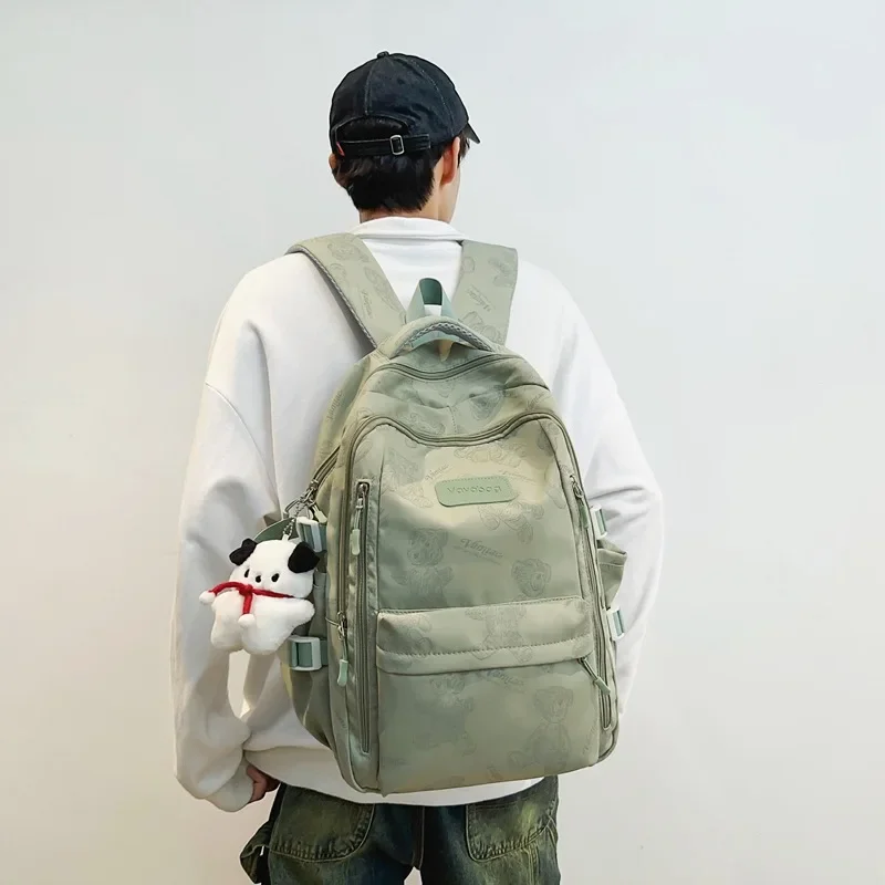 

Women Men Backpack Large Middle School Student Fashion Unisex Bookbag Canvas Laptop Backpacks for School Teenagers 2023 Rucksack