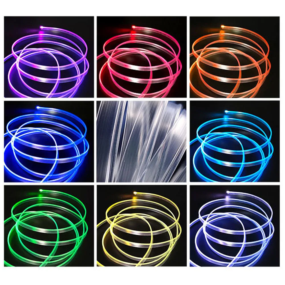 Car Interior Led Decorative Lamp 1M 3M 5M EL Wiring Neon Strip For Auto DIY Flexible Ambient Light USB Party Atmosphere Diode