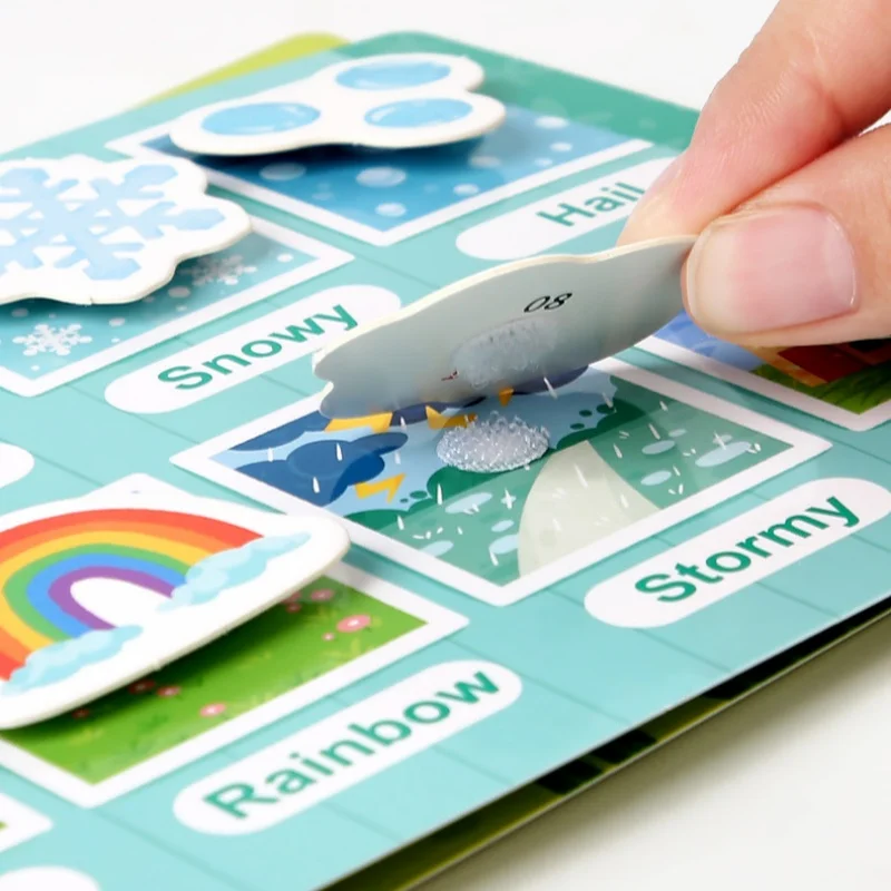 Montessori Busy Book Sticker Activity Toy for Toddlers 5