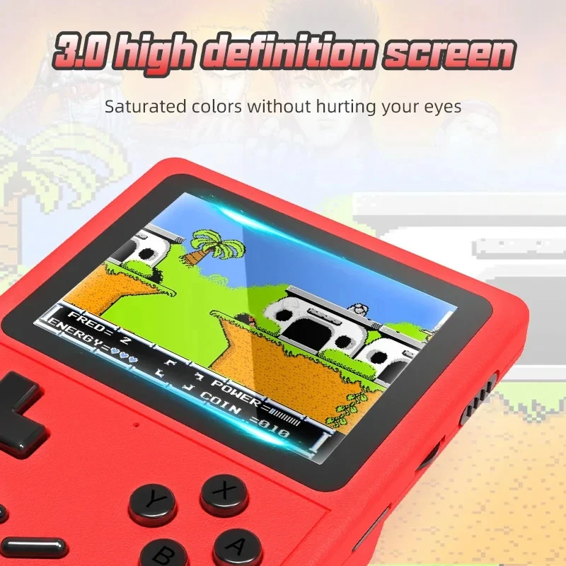 GB300 Handheld Game Console Portable Retro Video Game Console 3.0 Inch Built-in 6000+Game Support AV Output handheld game console
