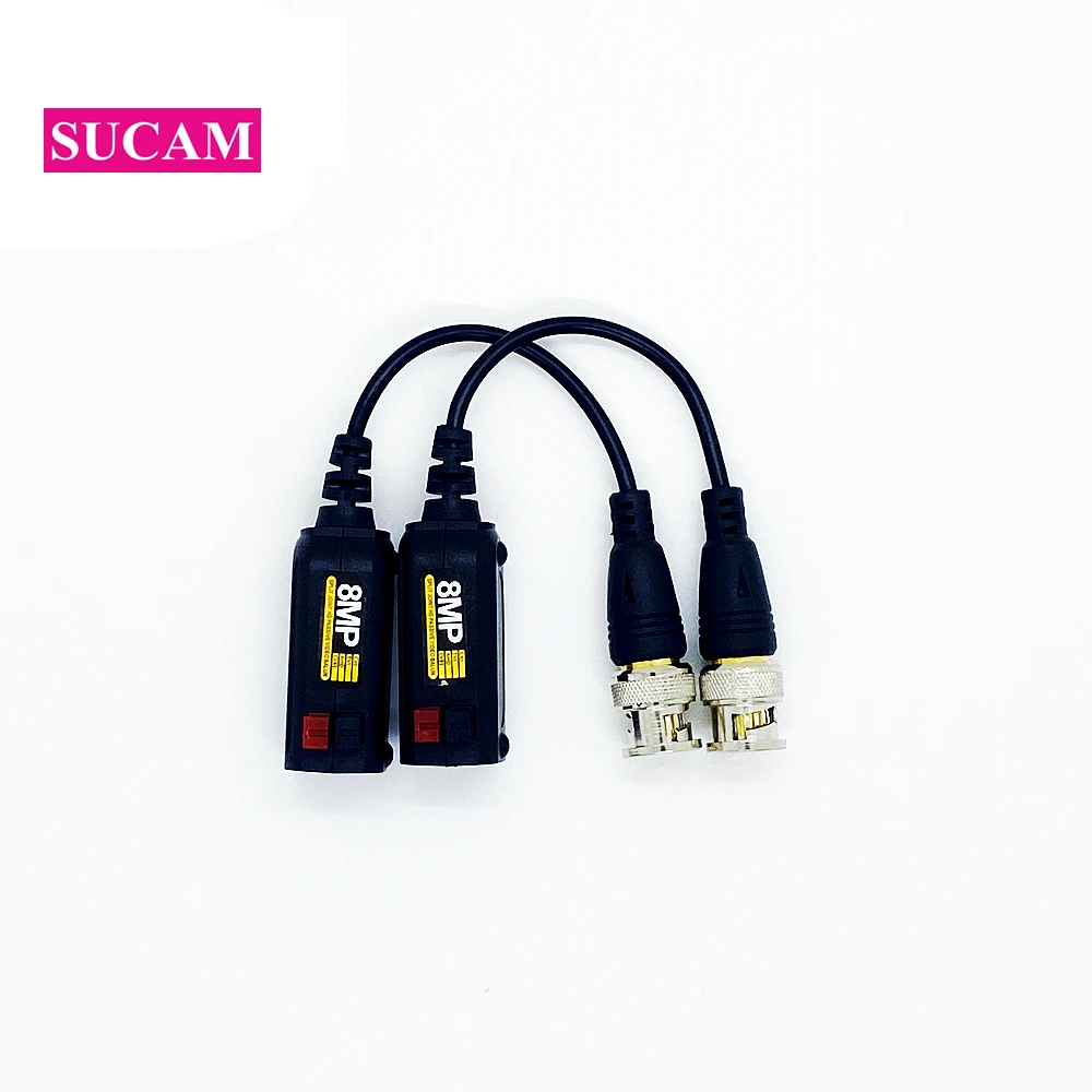 

10 Pairs 8MP AHD CCTV Twisted Pair Video Balun Accessories Passive Transceivers 2000ft Distance UTP Balun BNC Cable CAT5 Cable