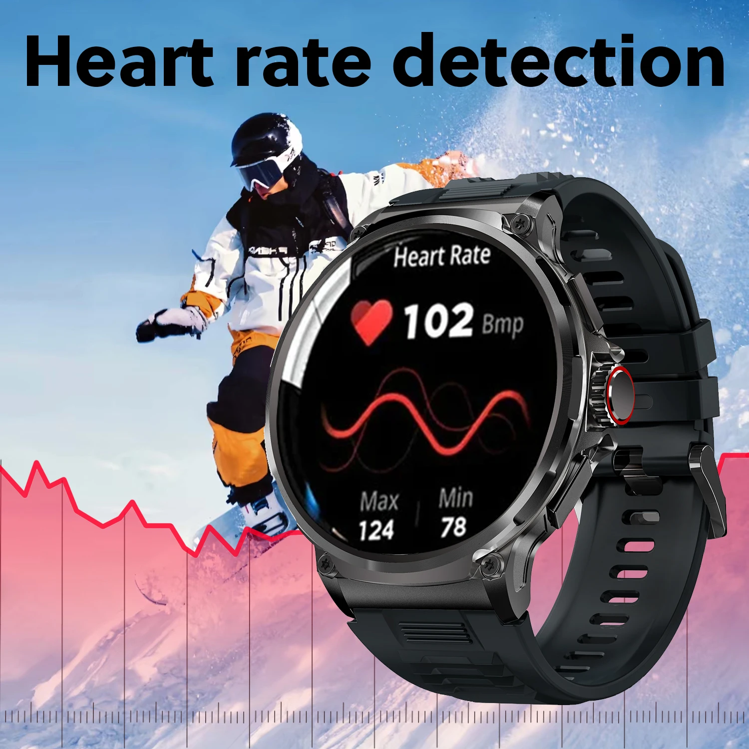 2025 V69 1.85 Inch HD Bluetooth Call Smart Watch Men Sports Fitness Tracker Heart Monitor 710mAh Smartwatch For XIAOMI Android