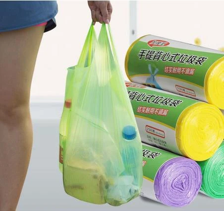 Degradable Thicken Bucket Trash Can Portable 30pcs/roll Garbage Bags  Rubbish Garbage Disposal Kitchen Sink Trash