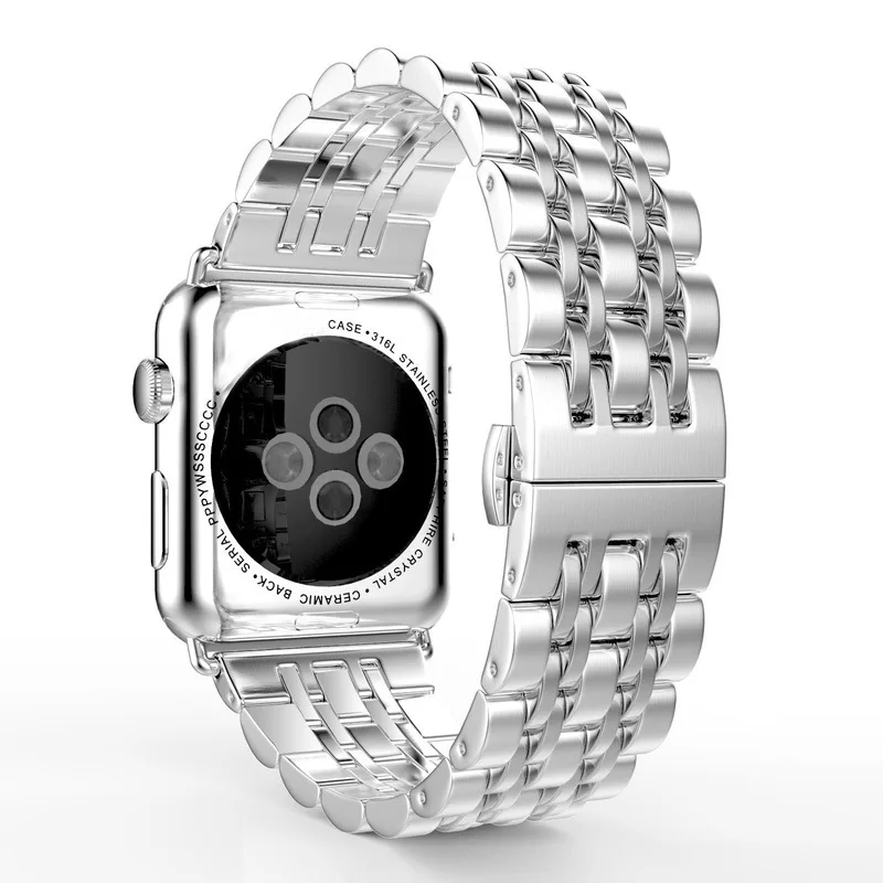 Sleek Stainless Steel Watch Band - Premium Metal Strap